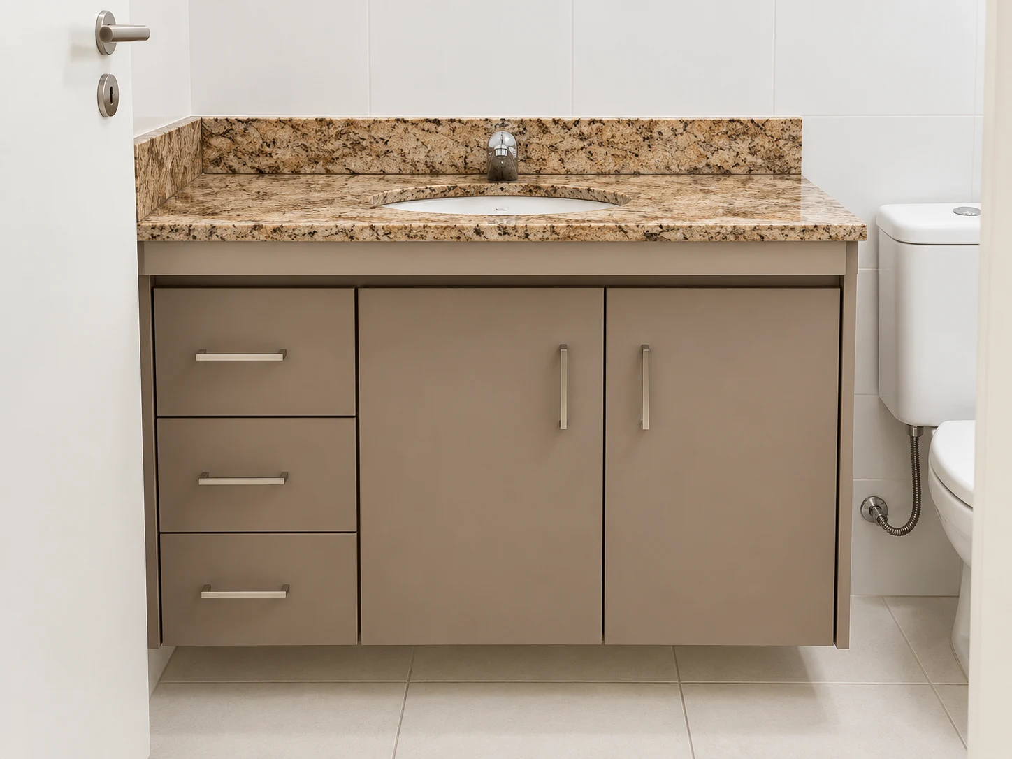 Gabinete Acetinado Clean Minimalista